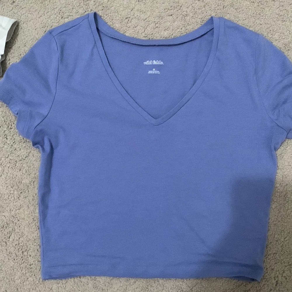 blue ish purple shirt cropped from target